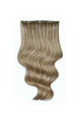 Cappuccino - Volumizer 16" Silk Seamless Clip In Human Hair Extensions 50g | Foxy Locks